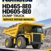 Komatsu HD465-8E0, HD605-8E0 Dump Truck Service Repair Manual