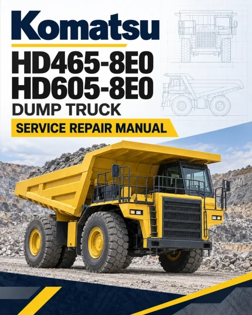 Komatsu HD465-8E0, HD605-8E0 Dump Truck Service Repair Manual