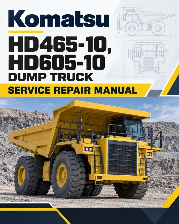 Komatsu HD465-10, HD605-10 Dump Truck Service Repair Manual Komatsu HD465-10, HD605-10 Dump Truck Service Repair Manual