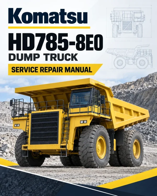 Komatsu HD785-8E0 Dump Truck Service Repair Manual