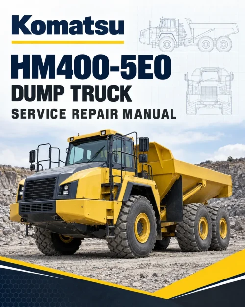 Komatsu HM400-5E0 Dump Truck Service Repair Manual Komatsu HM400-5E0 Dump Truck Service Repair Manual