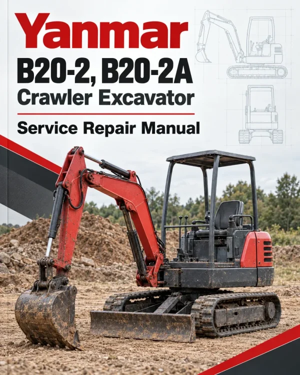 Yanmar B20-2, B20-2A Crawler Excavator Service Repair Manual Yanmar B20-2, B20-2A Crawler Excavator Service Repair Manual