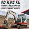 Yanmar B7-5, B7-5A Crawler Excavator Service Repair Manual Yanmar B7-5, B7-5A Crawler Excavator Service Repair Manual