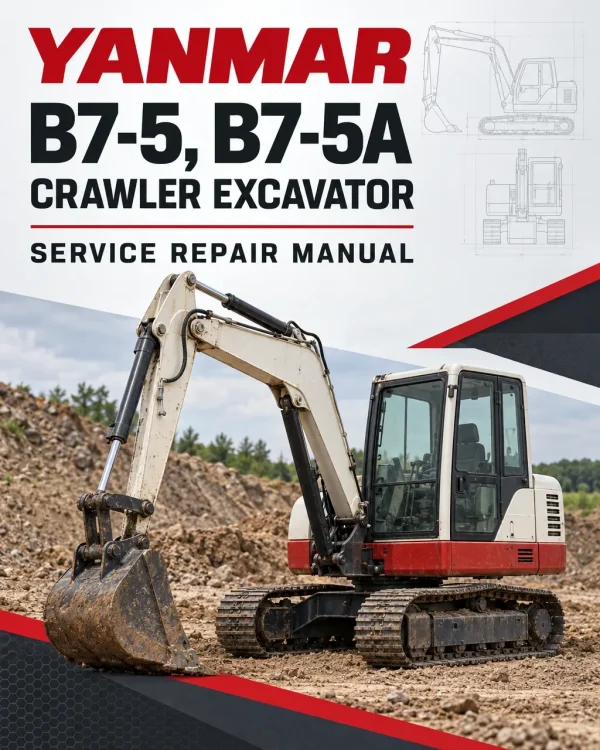 Yanmar B7-5, B7-5A Crawler Excavator Service Repair Manual Yanmar B7-5, B7-5A Crawler Excavator Service Repair Manual