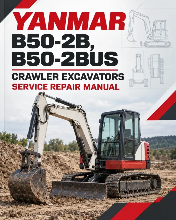 Yanmar B50-2B, B50-2BUS Crawler Excavators Service Repair Manual Yanmar B50-2B, B50-2BUS Crawler Excavators Service Repair Manual