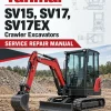 Yanmar SV15, SV17, SV17EX Crawler Excavators Service Repair Manual Yanmar SV15, SV17, SV17EX Crawler Excavators Service Repair Manual