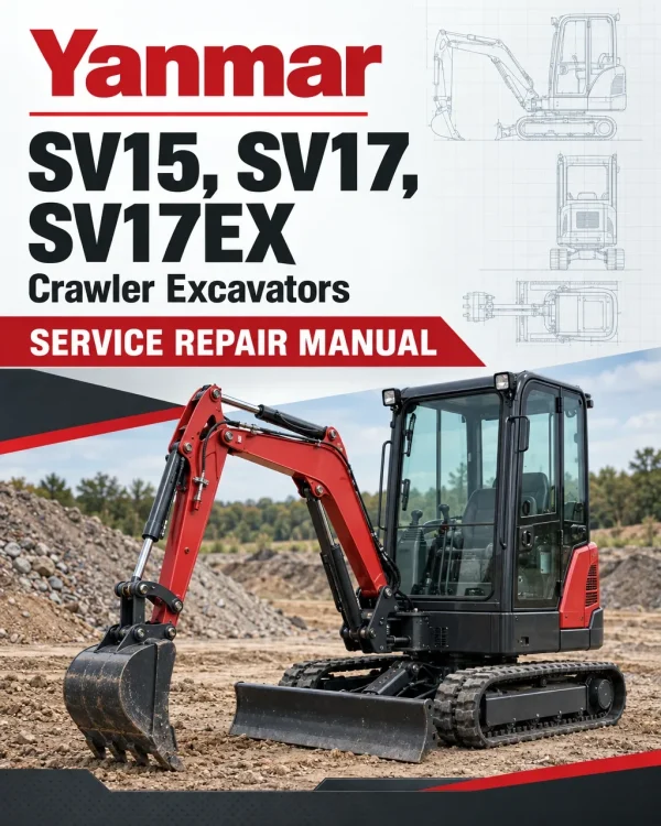 Yanmar SV15, SV17, SV17EX Crawler Excavators Service Repair Manual Yanmar SV15, SV17, SV17EX Crawler Excavators Service Repair Manual