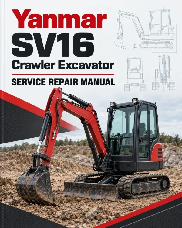 Yanmar SV16 Crawler Excavator Service Repair Manual Yanmar SV16 Crawler Excavator Service Repair Manual