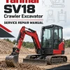 Yanmar SV18 Crawler Excavator Service Repair Manual Yanmar SV18 Crawler Excavator Service Repair Manual