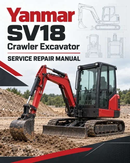 Yanmar SV18 Crawler Excavator Service Repair Manual