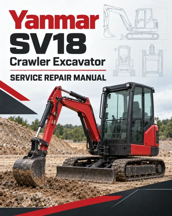 Yanmar SV18 Crawler Excavator Service Repair Manual Yanmar SV18 Crawler Excavator Service Repair Manual