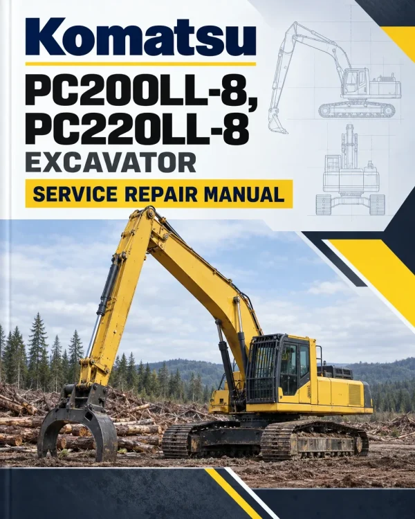 Komatsu PC200LL-8, PC220LL-8 Excavator Service Repair Manual