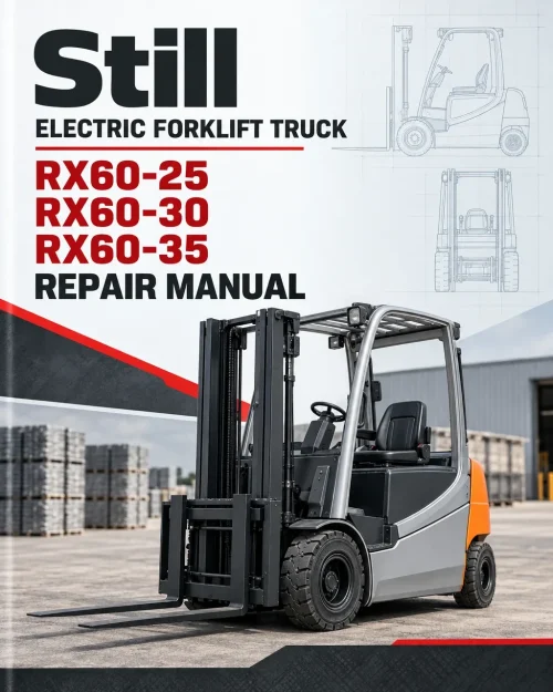 Still Electric Forklift Truck RX60: Model RX60-25, RX60-30, RX60-35 Repair Manual Still Electric Forklift Truck RX60: Model RX60-25, RX60-30, RX60-35 Repair Manual