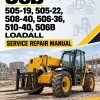 JCB 505-19, 505-22, 508-40, 506-36, 510-40, 506B Loadall Service Repair Manual JCB 505-19, 505-22, 508-40, 506-36, 510-40, 506B Loadall Service Repair Manual