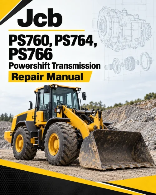 JCB PS760, PS764, PS766 Powershift Transmission Repair Manual JCB PS760, PS764, PS766 Powershift Transmission Repair Manual