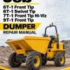 JCB 6T-1 Front Tip, 6T-1 Swivel Tip, 7T-1 Front Tip Hi-Viz, 9T-1 Front Tip Dumper Repair Manual