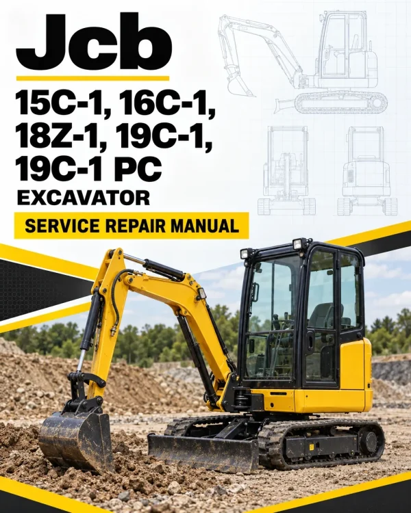 JCB 15C-1, 16C-1, 18Z-1, 19C-1, 19C-1 PC Excavator Service Repair Manual