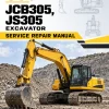 JCB JCB305, JS305 Excavator Service Repair Manual JCB JCB305, JS305 Excavator Service Repair Manual