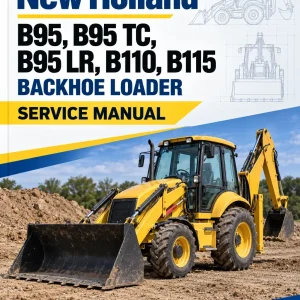 New Holland B95, B95 TC, B95 LR, B110, B115 Backhoe Loader Service Manual New Holland B95, B95 TC, B95 LR, B110, B115 Backhoe Loader Service Manual