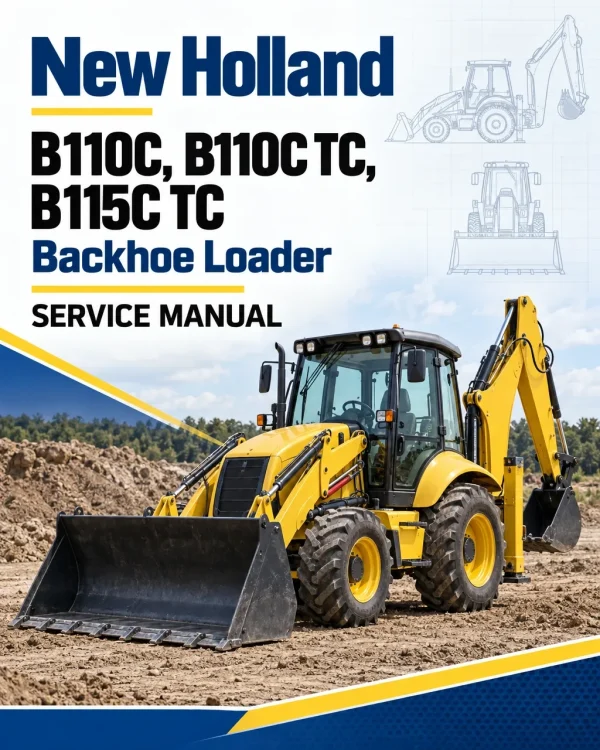 New Holland B110C, B110C TC, B115C TC Backhoe Loader Service Manual New Holland B110C, B110C TC, B115C TC Backhoe Loader Service Manual