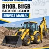 New Holland B110B, B115B Backhoe Loader Service Manual