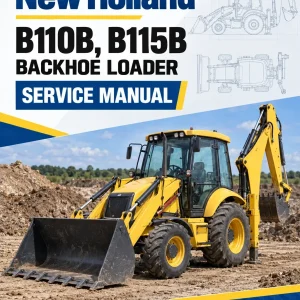 New Holland B110B, B115B Backhoe Loader Service Manual