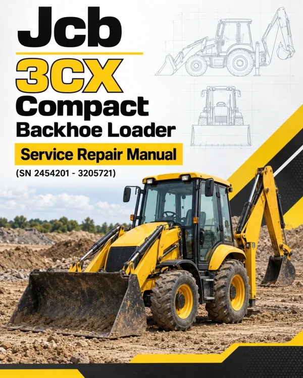 JCB 3CX Compact Backhoe Loader Service Repair Manual (SN 2454201 - 3205721)