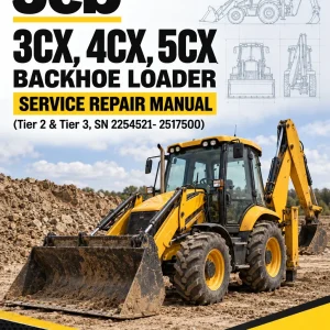 JCB 3CX, 4CX, 5CX Backhoe Loader Service Repair Manual (Tier 2 & Tier 3, SN 2254521- 2517500)