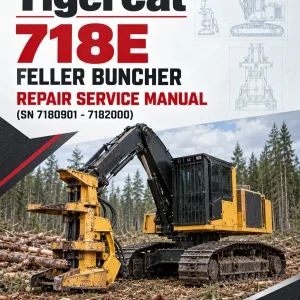 Tigercat 718E Feller Buncher Repair Service Manual (SN 7180901 - 7182000)