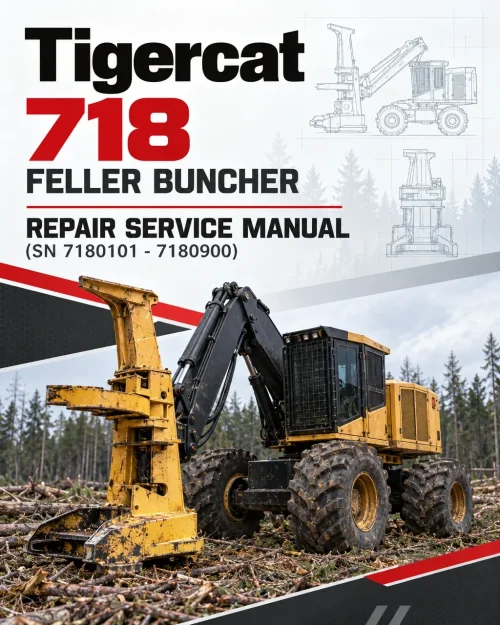 Tigercat 718 Feller Buncher Repair Service Manual (SN 7180101 - 7180900) Tigercat 718 Feller Buncher Repair Service Manual (SN 7180101 - 7180900)