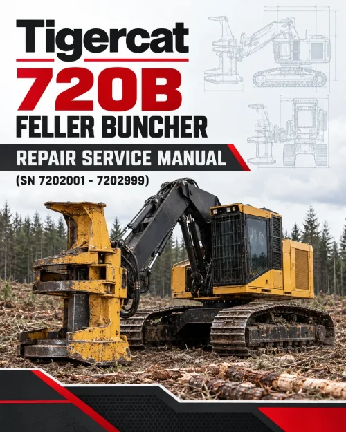 Tigercat 720B Feller Buncher Repair Service Manual (SN 7202001 - 7202999) Tigercat 720B Feller Buncher Repair Service Manual (SN 7202001 - 7202999)