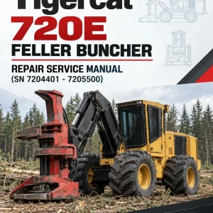 Tigercat 720E Feller Buncher Repair Service Manual (SN 7204401 - 7205500)