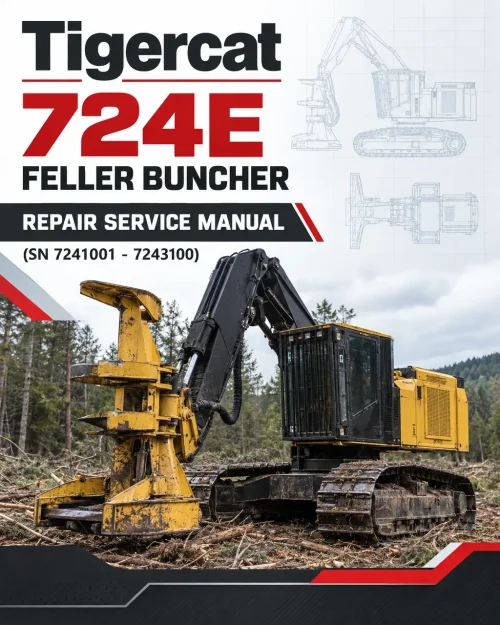 Tigercat 724E Feller Buncher Repair Service Manual (SN 7241001 - 7243100) Tigercat 724E Feller Buncher Repair Service Manual (SN 7241001 - 7243100)
