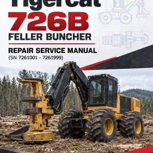 Tigercat 726B Feller Buncher Repair Service Manual (SN 7261001 - 7261999)
