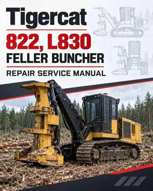 Tigercat 822, L830 Feller Buncher Repair Service Manual