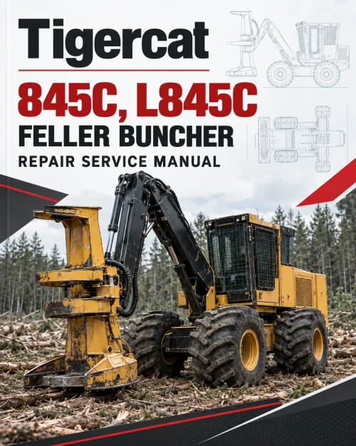 Tigercat 845C, L845C Feller Buncher Repair Service Manual Tigercat 845C, L845C Feller Buncher Repair Service Manual