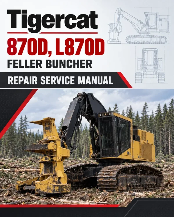 Tigercat 870D, L870D Feller Buncher Repair Service Manual Tigercat 870D, L870D Feller Buncher Repair Service Manual