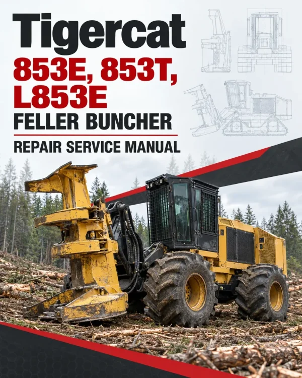 Tigercat 853E, 853T, L853E Feller Buncher Repair Service Manual Tigercat 853E, 853T, L853E Feller Buncher Repair Service Manual