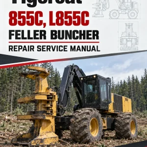 Tigercat 855C, L855C Feller Buncher Repair Service Manual