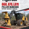 Tigercat 860, 870, L870 Feller Buncher Repair Service Manual