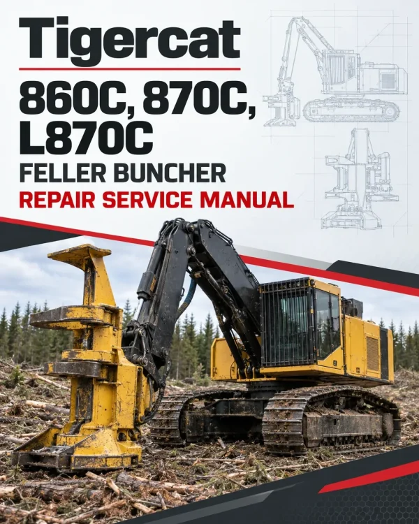 Tigercat 860C, 870C, L870C Feller Buncher Repair Service Manual Tigercat 860C, 870C, L870C Feller Buncher Repair Service Manual