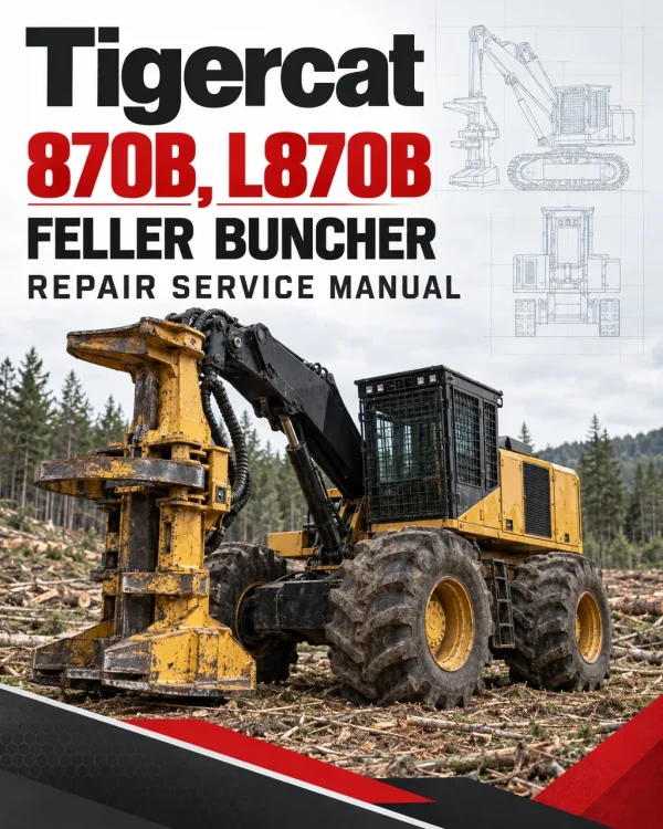 Tigercat 870B, L870B Feller Buncher Repair Service Manual Tigercat 870B, L870B Feller Buncher Repair Service Manual