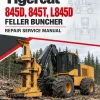 Tigercat 845D, 845T, L845D Feller Buncher Repair Service Manual