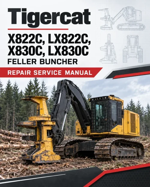 Tigercat X822C, LX822C, X830C, LX830C Feller Buncher Repair Service Manual Tigercat X822C, LX822C, X830C, LX830C Feller Buncher Repair Service Manual