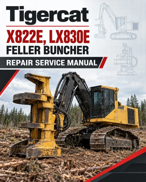 Tigercat X822E, LX830E Feller Buncher Repair Service Manual Tigercat X822E, LX830E Feller Buncher Repair Service Manual