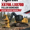 Tigercat X870D, LX870D Feller Buncher Repair Service Manual