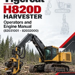 Tigercat H820D Harvester Operators and Engine Manual (82031001 - 82032000)
