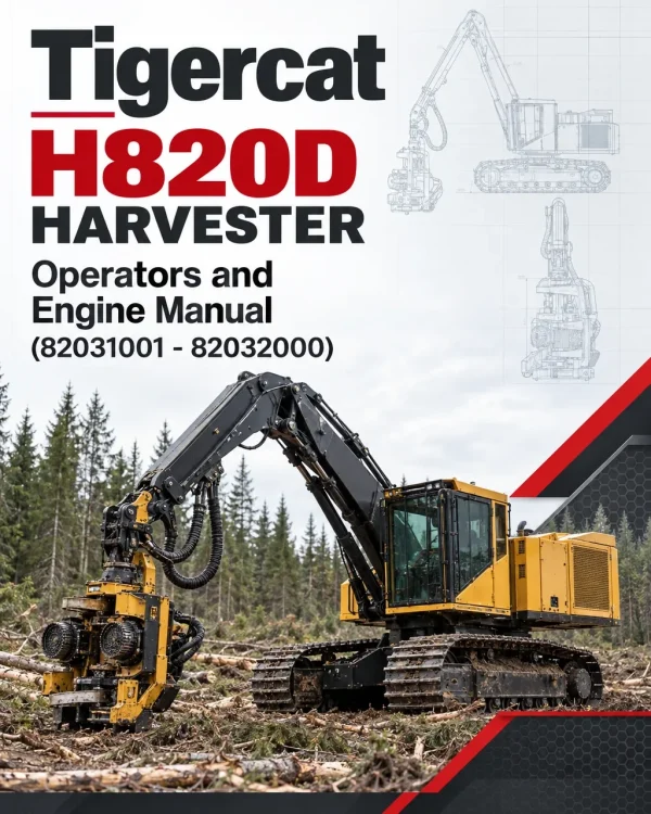 Tigercat H820D Harvester Operators and Engine Manual (82031001 - 82032000) Tigercat H820D Harvester Operators and Engine Manual (82031001 - 82032000)