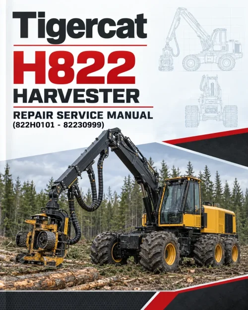 Tigercat H822 Harvester Repair Service Manual (822H0101 - 82230999) Tigercat H822 Harvester Repair Service Manual (822H0101 - 82230999)