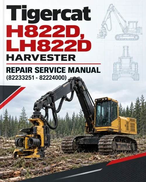 Tigercat H822D, LH822D Harvester Repair Service Manual (82233251 - 82224000) Tigercat H822D, LH822D Harvester Repair Service Manual (82233251 - 82224000)